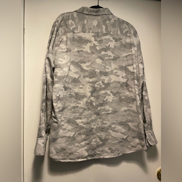 Marc Anthony Mens Long Sleeve Button Down XXL Slim Fit Camo - Picture 9 of 12